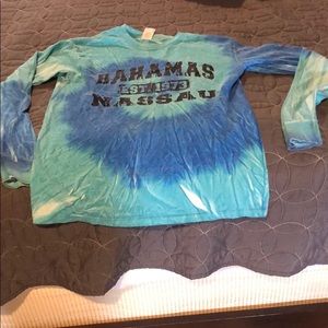 Blue Tie Dye Bahamas Long Sleeve